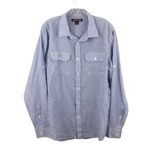 Michael Kors Gingham Linen Shirt